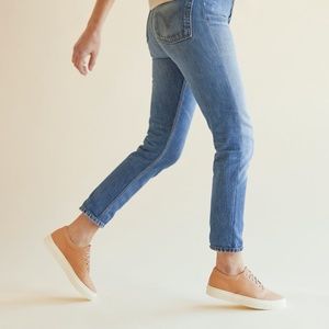 Nisolo Elayna Sneaker Natural Vachetta 6.5 New